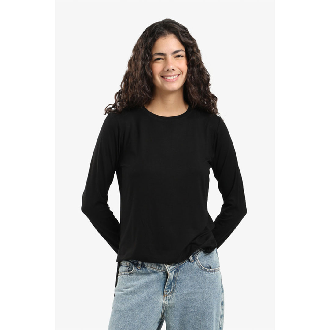 كارينا بلوزة بوبلين بأكمام طويلة 57761