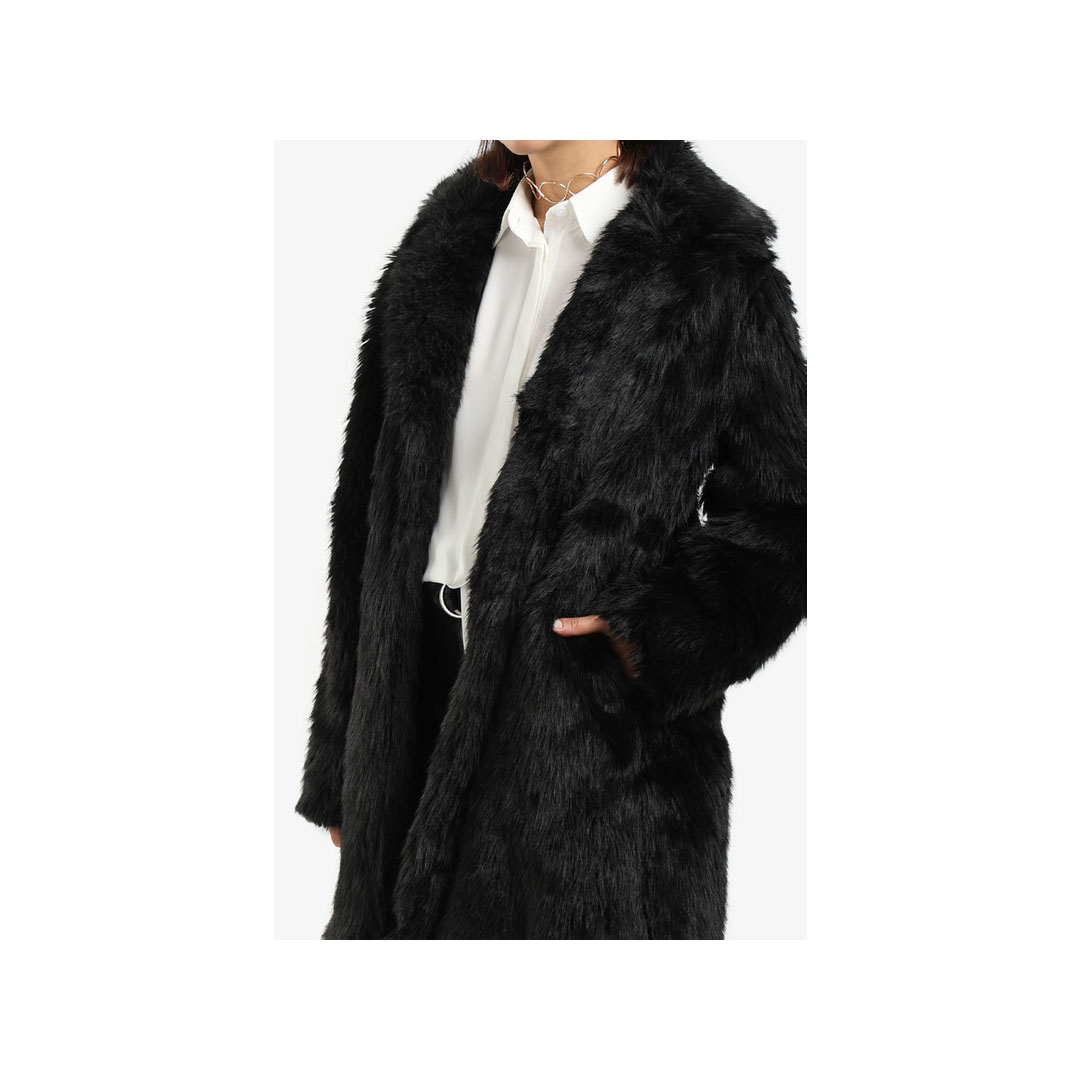 كارينا معطف حريمي فرو فوق الركبة 57941