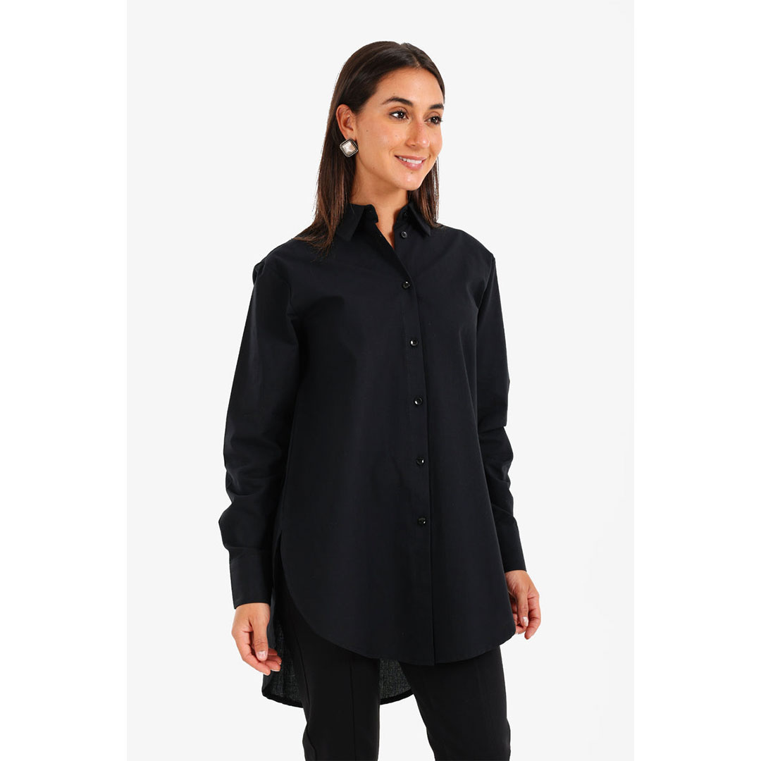 كارينا قميص مريح طويل وبكم حريمي 57942