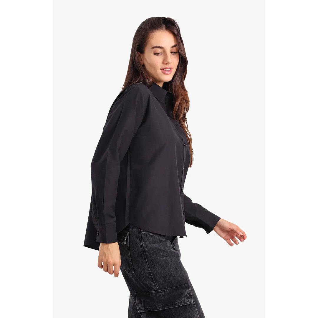 قميص كلاسيكي بحافة غير متماثلة حريمي 58026