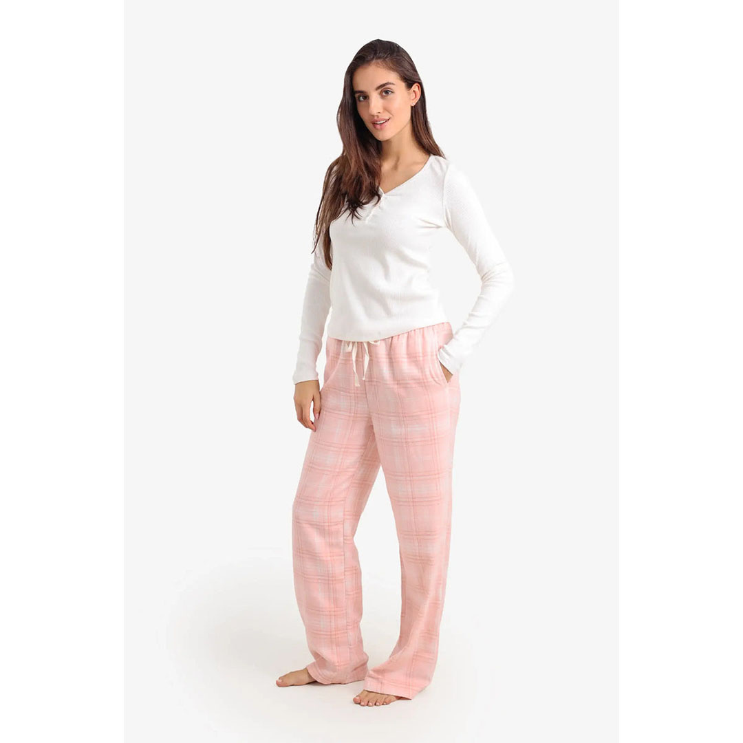 طقم بيجامة برقبة دائرية حريمي 58126