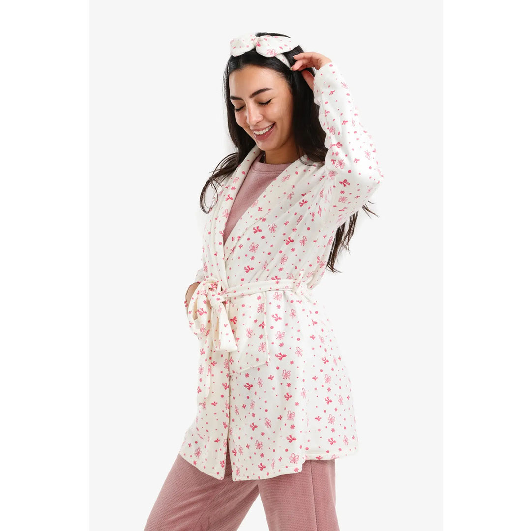 روب مطبوع بالكامل حريمي بكم 58190