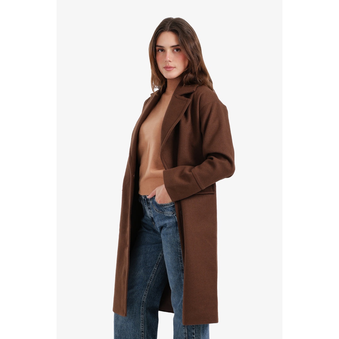 بالطو بياقة مدببة حريمي - 58256