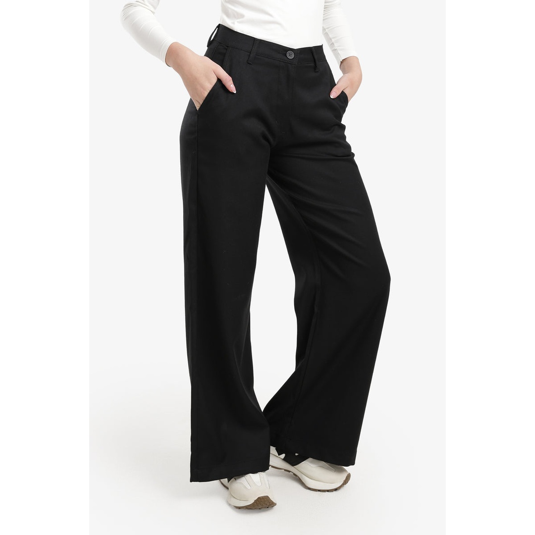 بنطلون واسع الساق بقصة مستقيمة - 58306