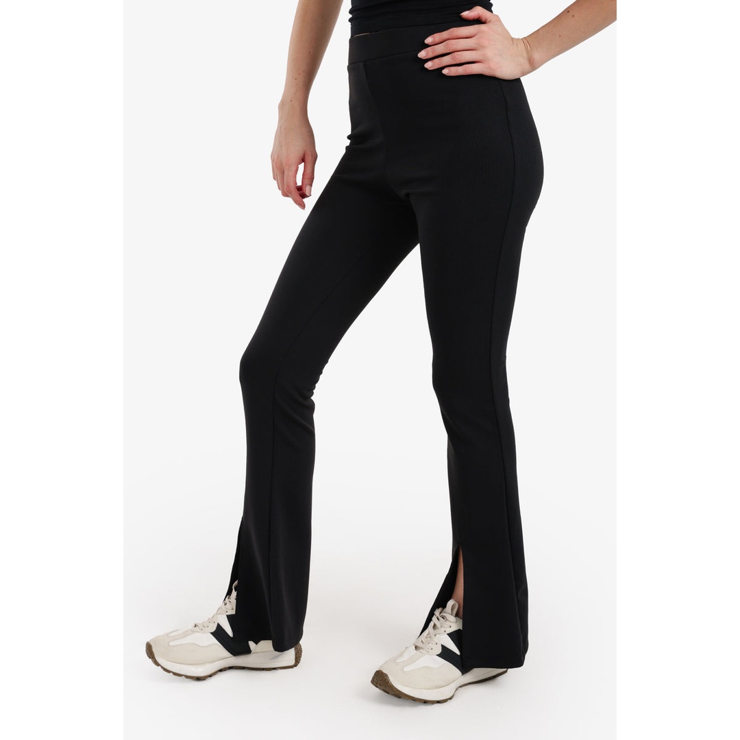 بنطلون واسع من الأسفل - أسود - 58307