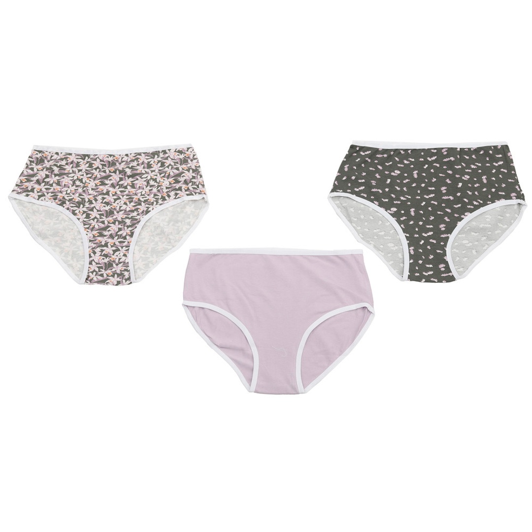 كارينا كوكيز بانتي بريف حريمي قطن - 3 قطع - الوان متعددة