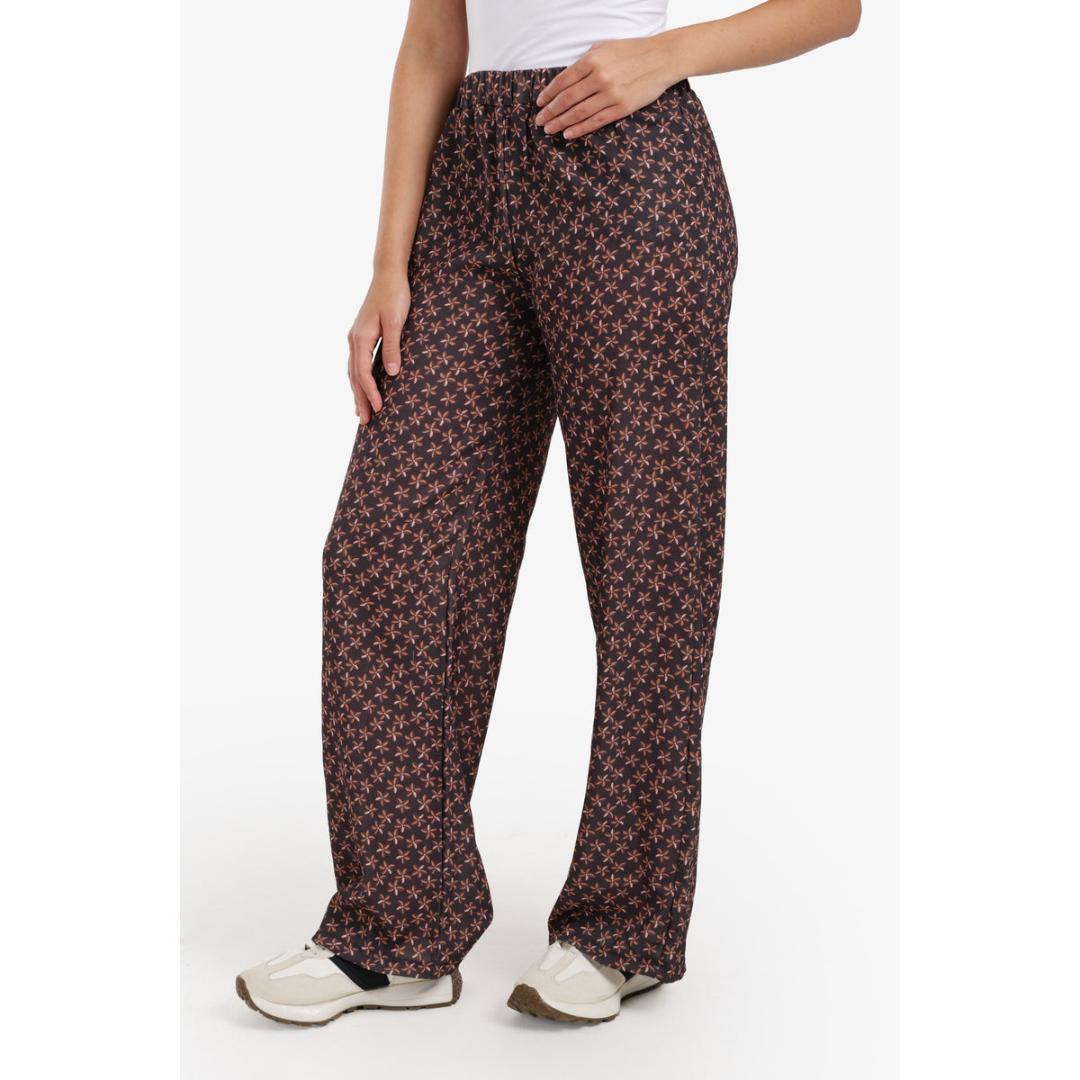 بنطلون واسع الساقين مطبوع - 57653