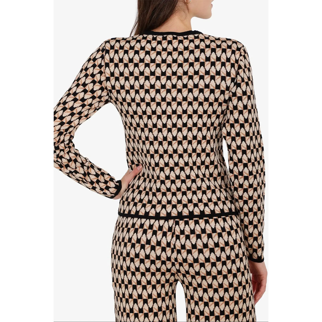 بلوزة مطبوعة صوف حريمي 57775