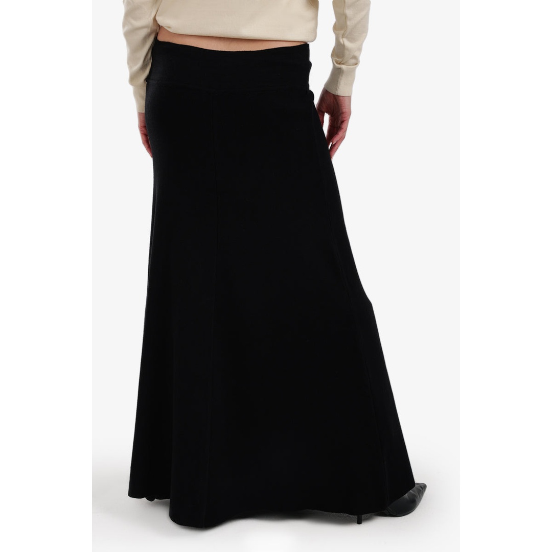 جيبه ماكسي محبوكة حريمي - أسود - 57913