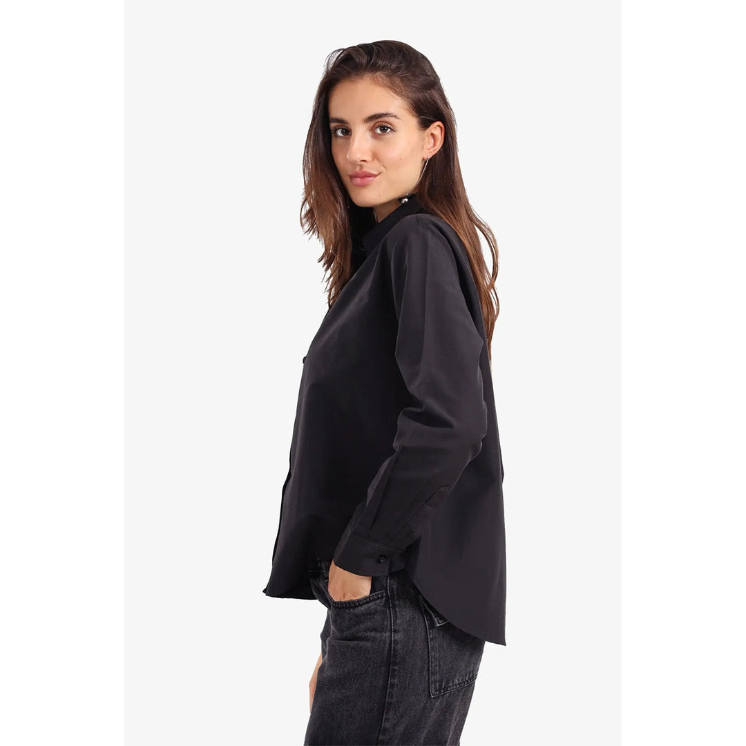 قميص كلاسيكي بحافة غير متماثلة حريمي 58026