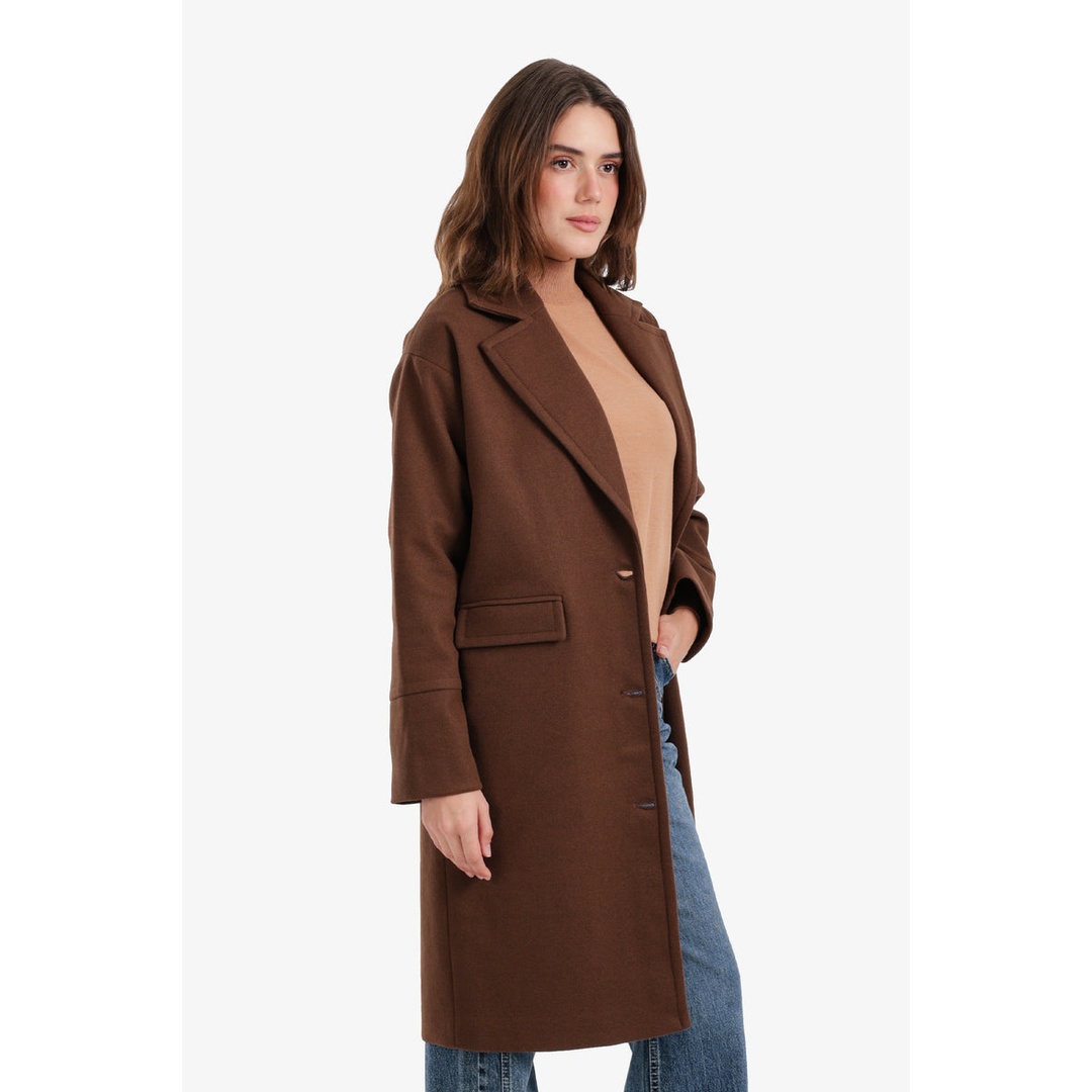 بالطو بياقة مدببة حريمي - 58256