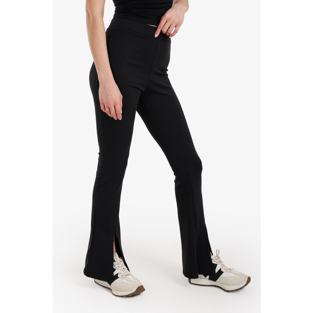 بنطلون واسع من الأسفل - أسود - 58307