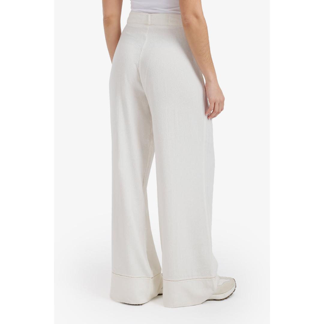 بنطلون كتان وايد ليج حريمي - 58630