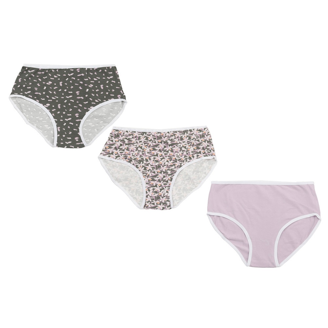 كارينا كوكيز بانتي بريف حريمي قطن - 3 قطع - الوان متعددة