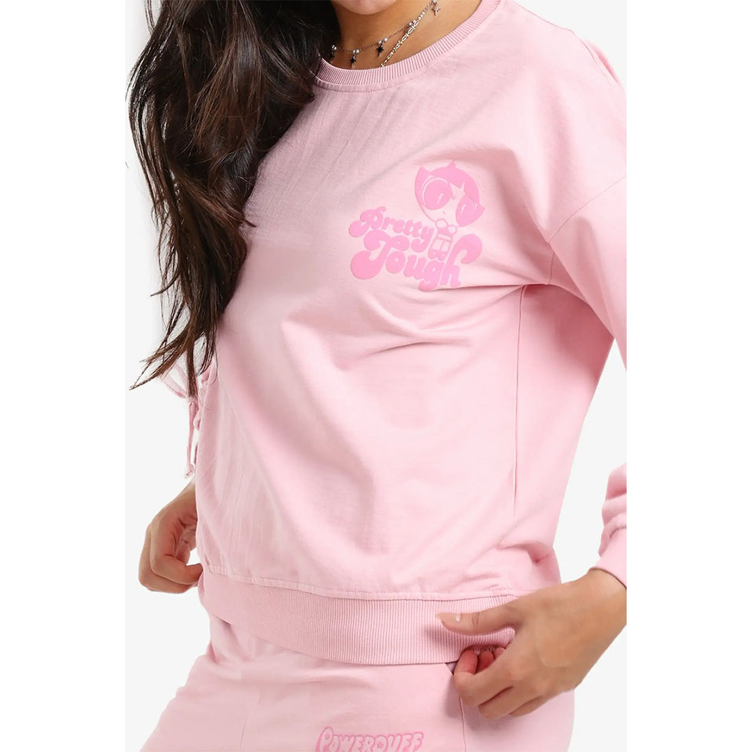 بلوزة بيجاما مطبوعة بنقشة زهرة الحوذان - بينك 56083