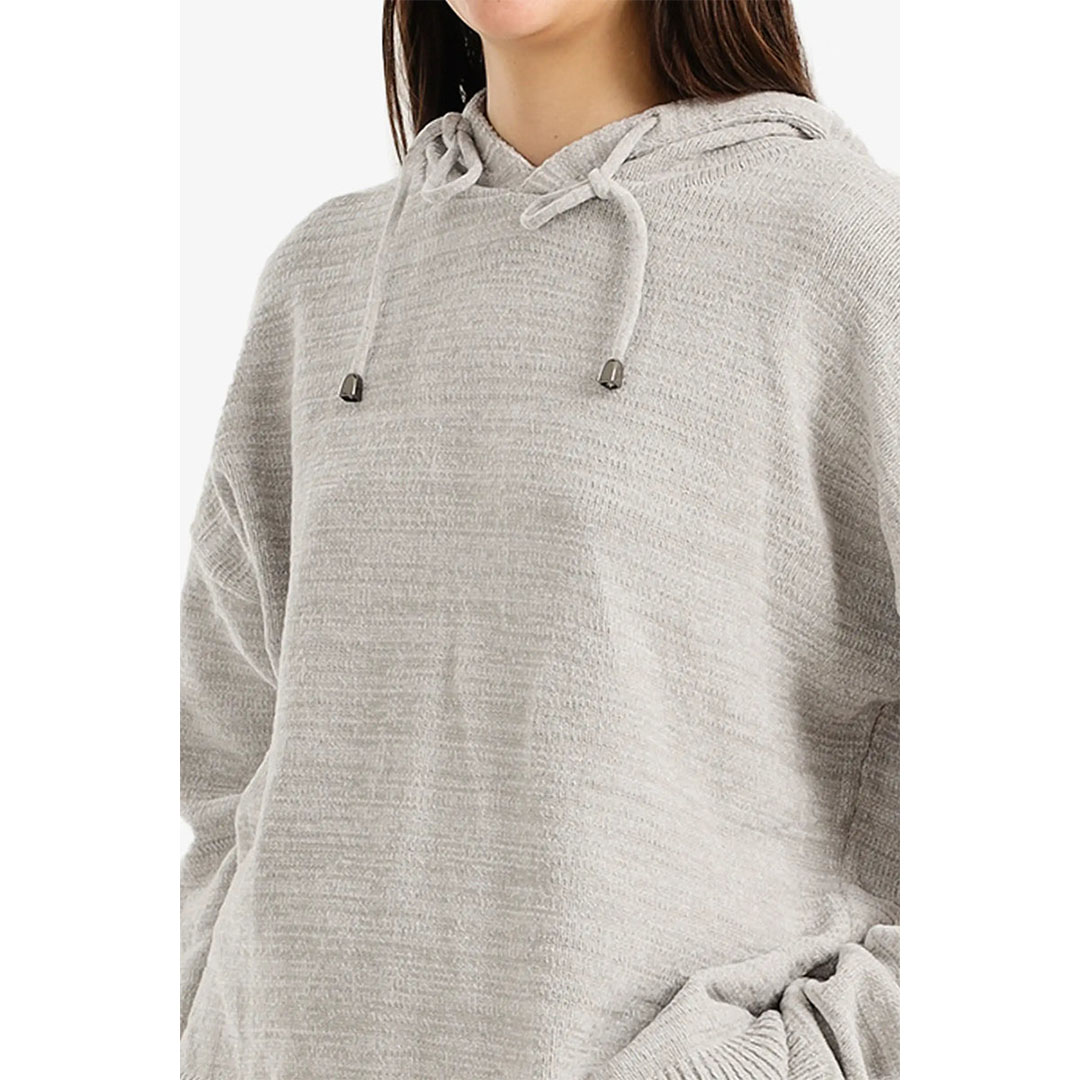 طقم بيجاما محبوك بغطاء للرأس حريمي 57535