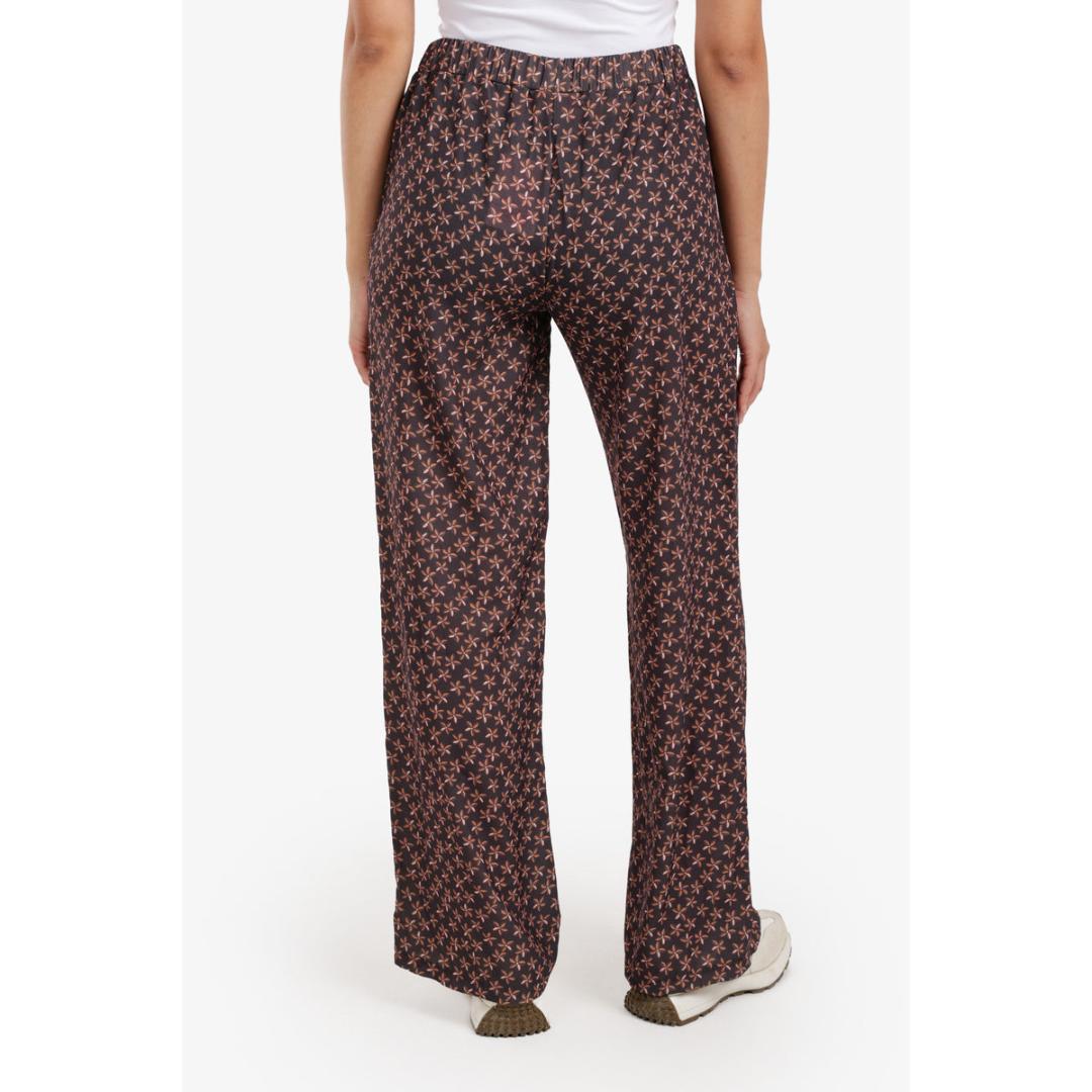 بنطلون واسع الساقين مطبوع - 57653