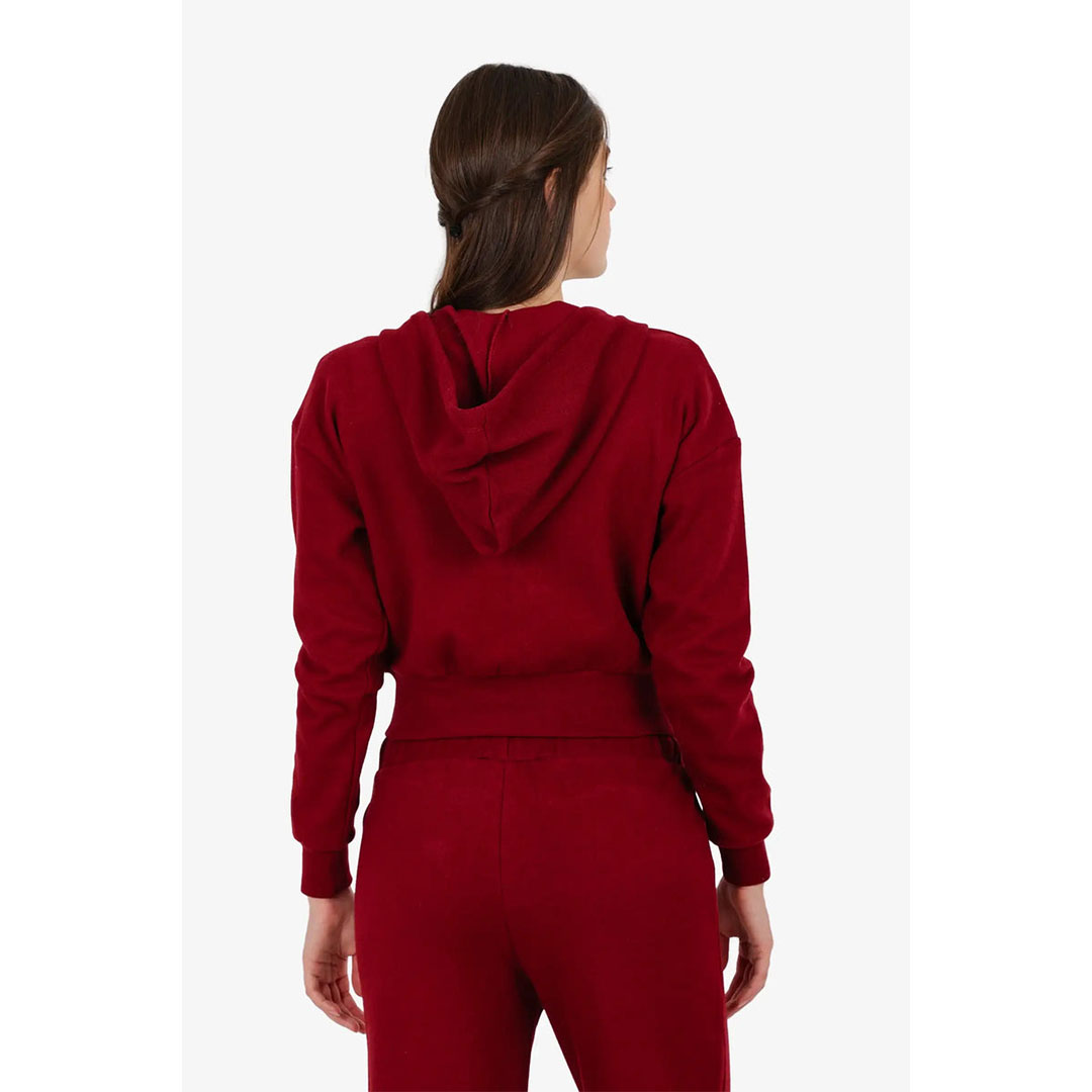 سويت شيرت بغطاء رأس ومضلع حريمي 57808