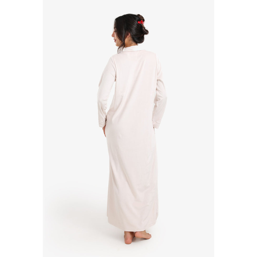 كارينا قميص نوم طويل بكم حريمي 58049