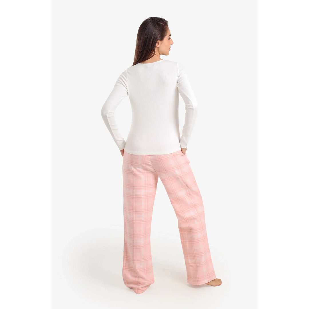 طقم بيجامة برقبة دائرية حريمي 58126