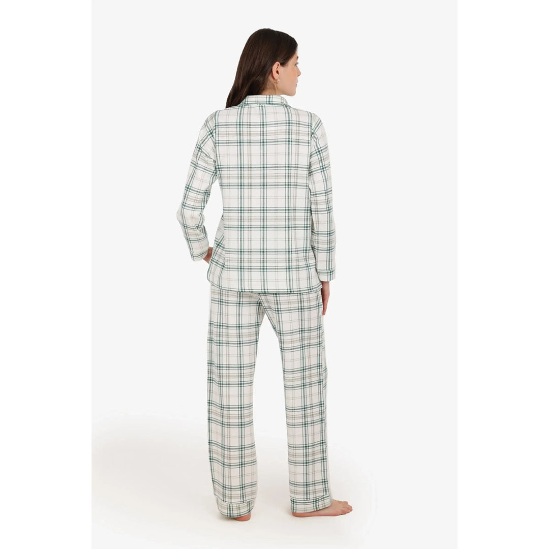 طقم بيجامة بنقشة مربعات حريمي 58185