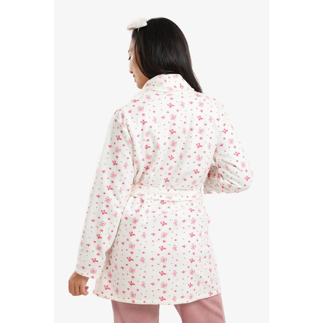 روب مطبوع بالكامل حريمي بكم 58190