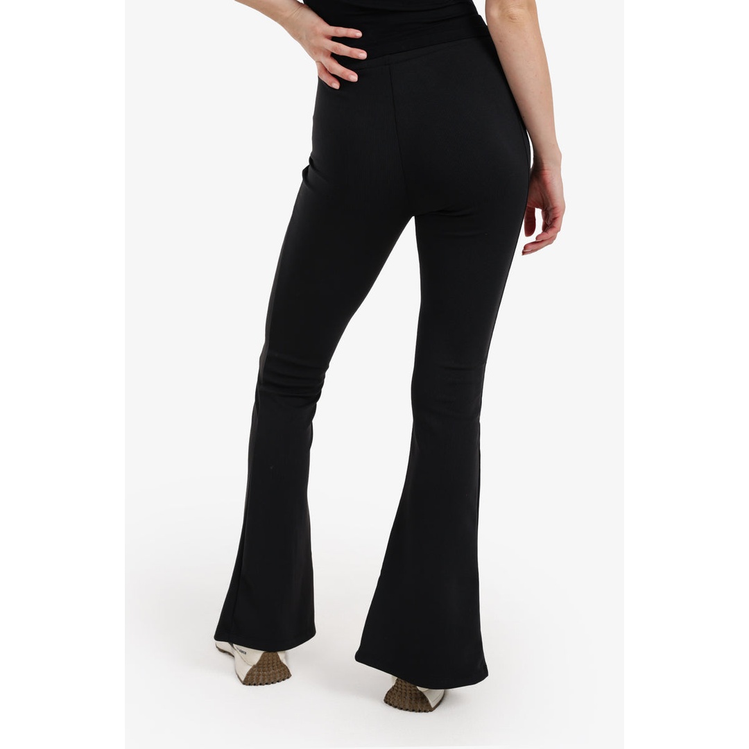 بنطلون واسع من الأسفل - أسود - 58307