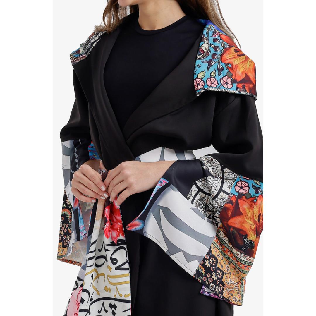 كيمونو طويل منقوش حريمي - 58691