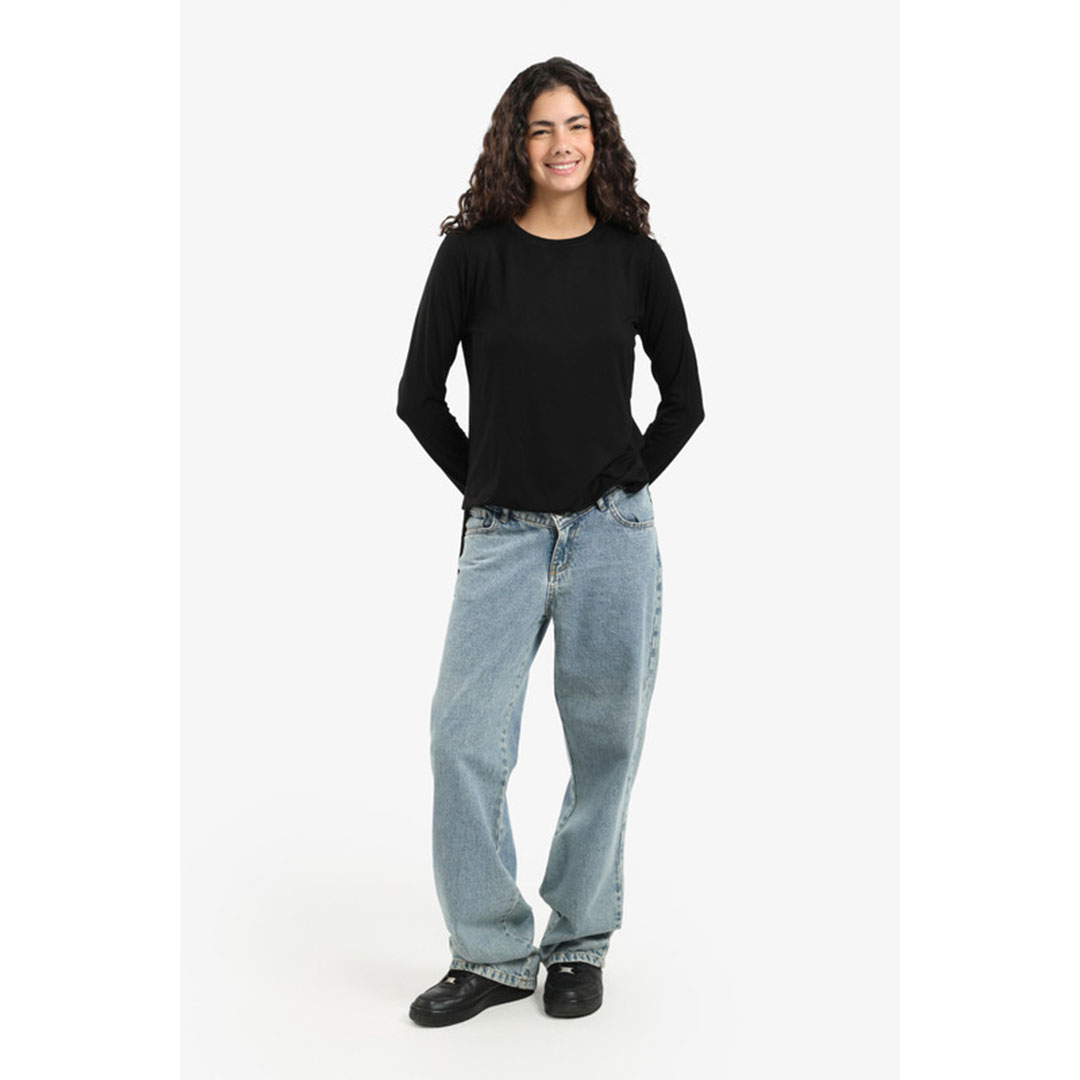 كارينا بلوزة بوبلين بأكمام طويلة 57761