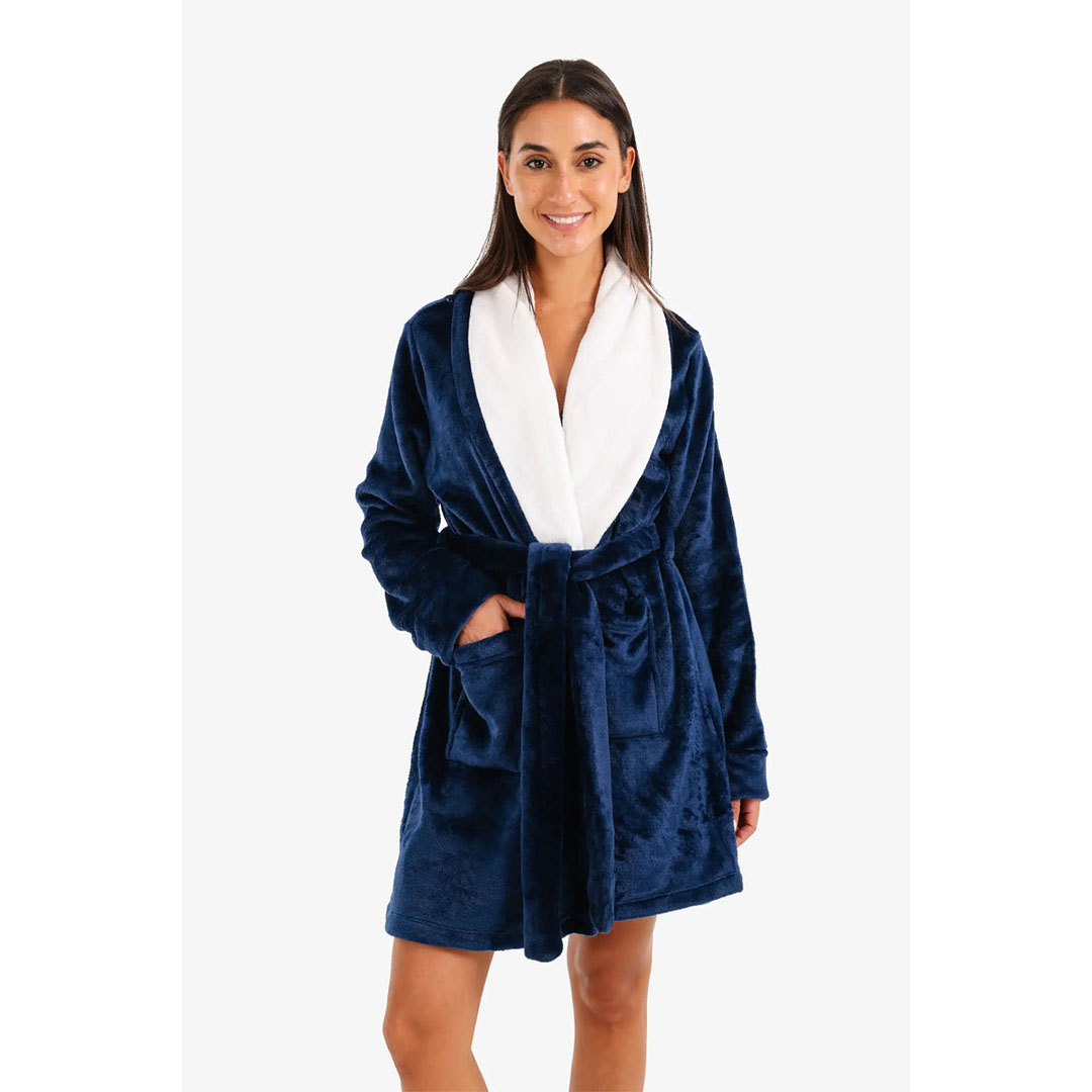 روب قطيفة مبطن مع حزام حريمي 57992