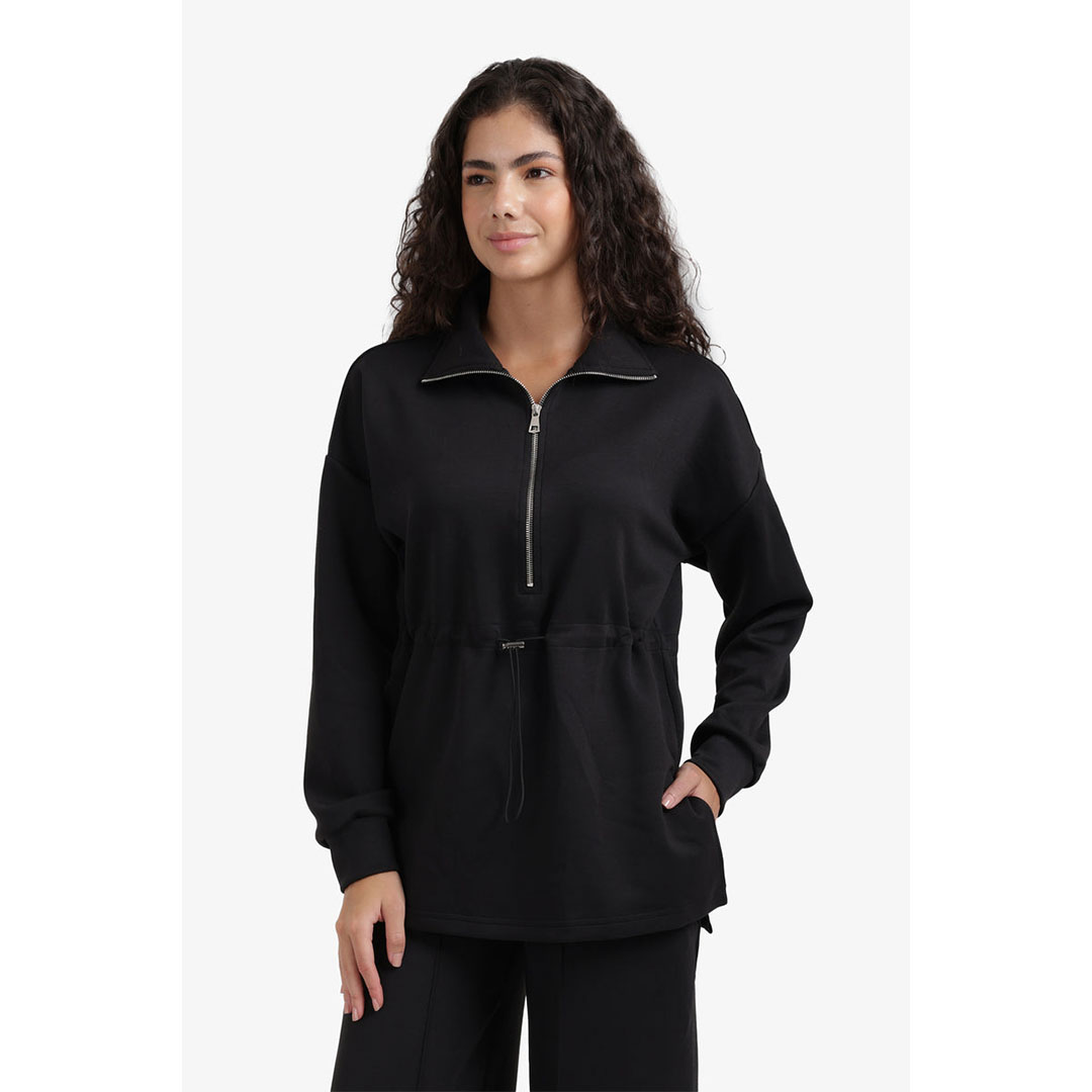 كارينا سويت شيرت بنصف سوسته حريمي 57995