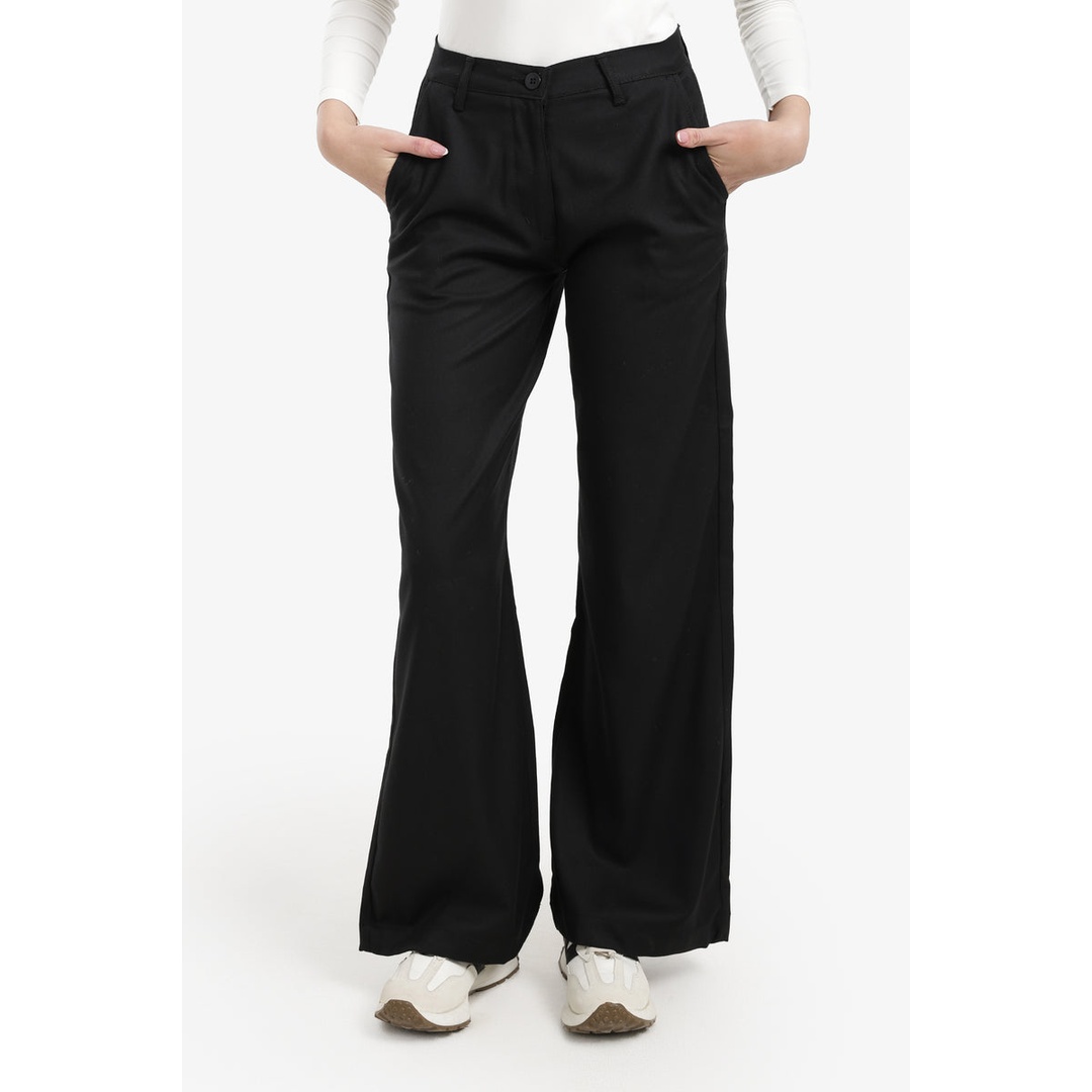 بنطلون واسع الساق بقصة مستقيمة - 58306