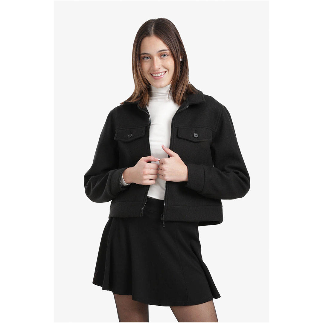 جاكيت قصير بجيب قلاب حريمي - 58378