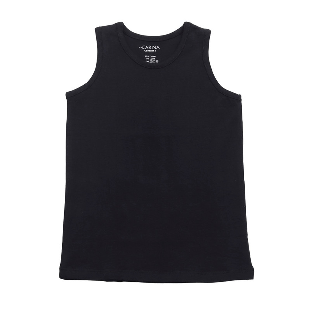 كارينا كوكيز توب قطن بناتي بدون أكمام