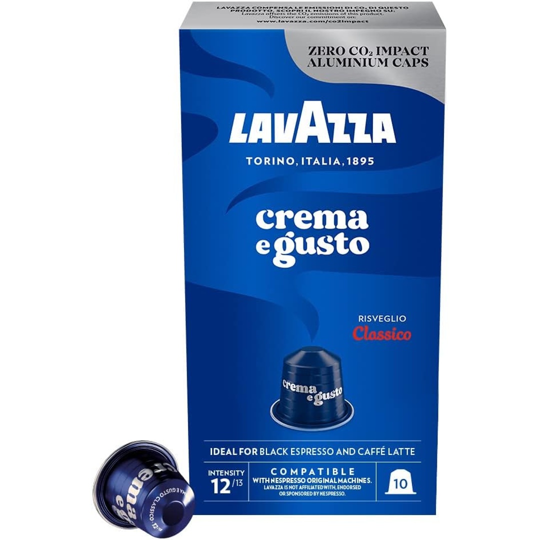 كابسولات اسبرسو لافازا كريما إي غوستو - تحميص فاتح - 10 كبسولات