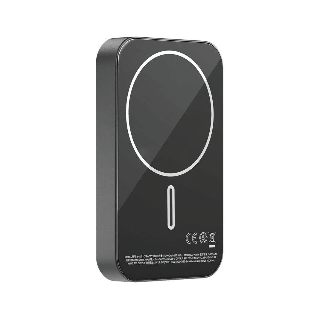 باور بانك مغناطيسي Q.Mag X1 سعة 10000mAh - أسود