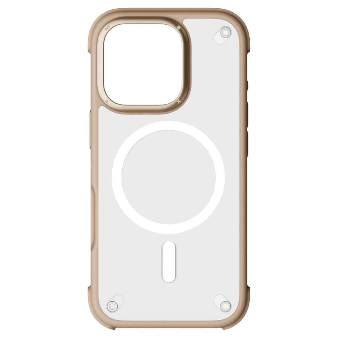 جراب ماج سيف آيفون 16 برو - ذهبي - AiR CaseForm