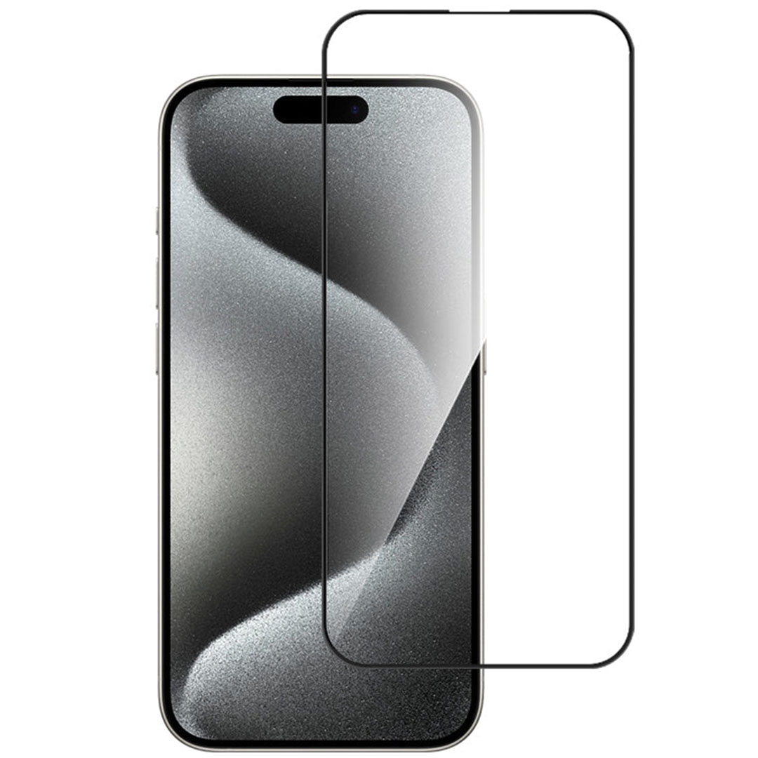 حماية شاشة 2.5D Full Cover Privacy لهاتف آيفون 16 برو مقاس 6.3 بوصة - أسود