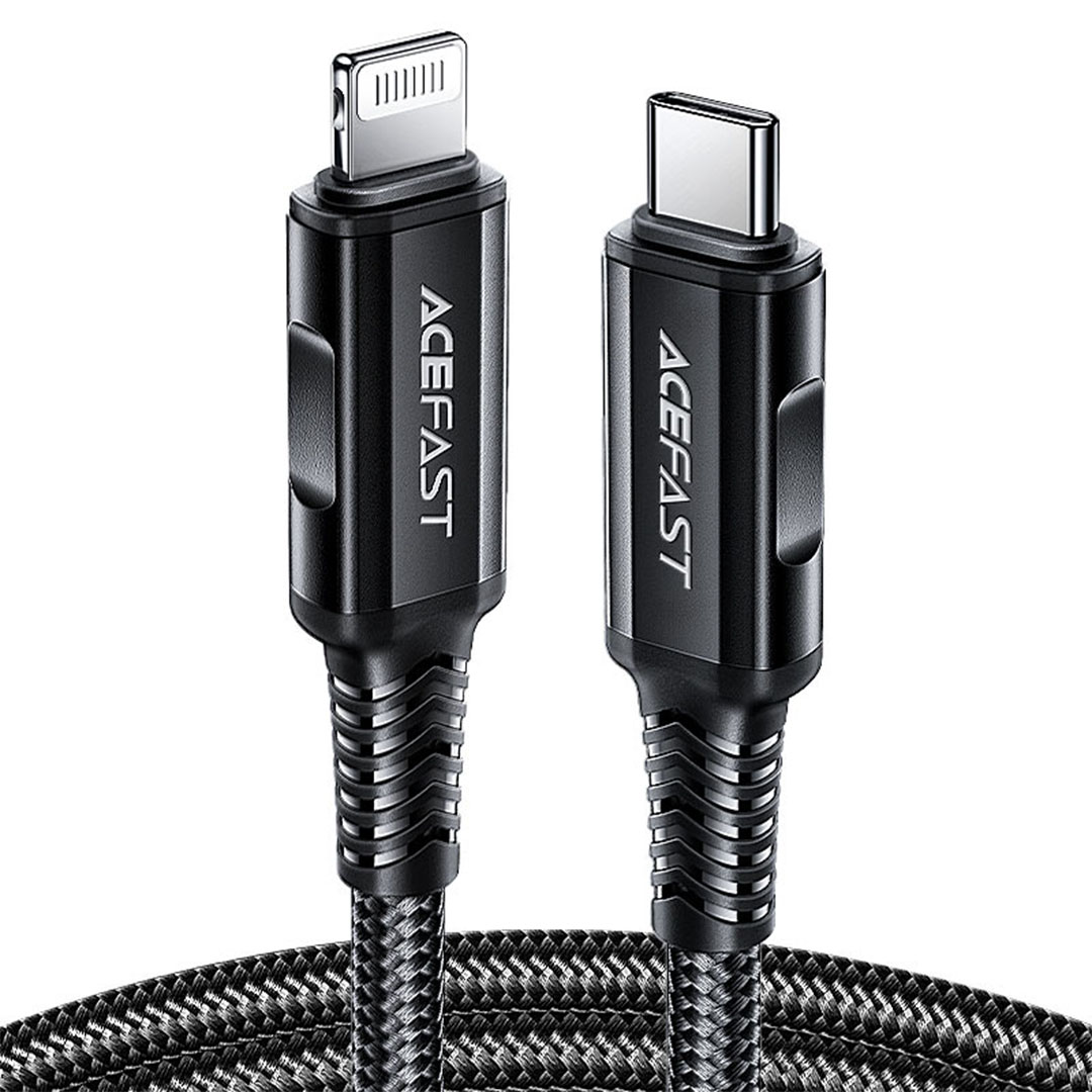 كابل شحن C4-01 USB-C إلى لايتنينج سبائك الألومنيوم (1.8 متر) - أسود
