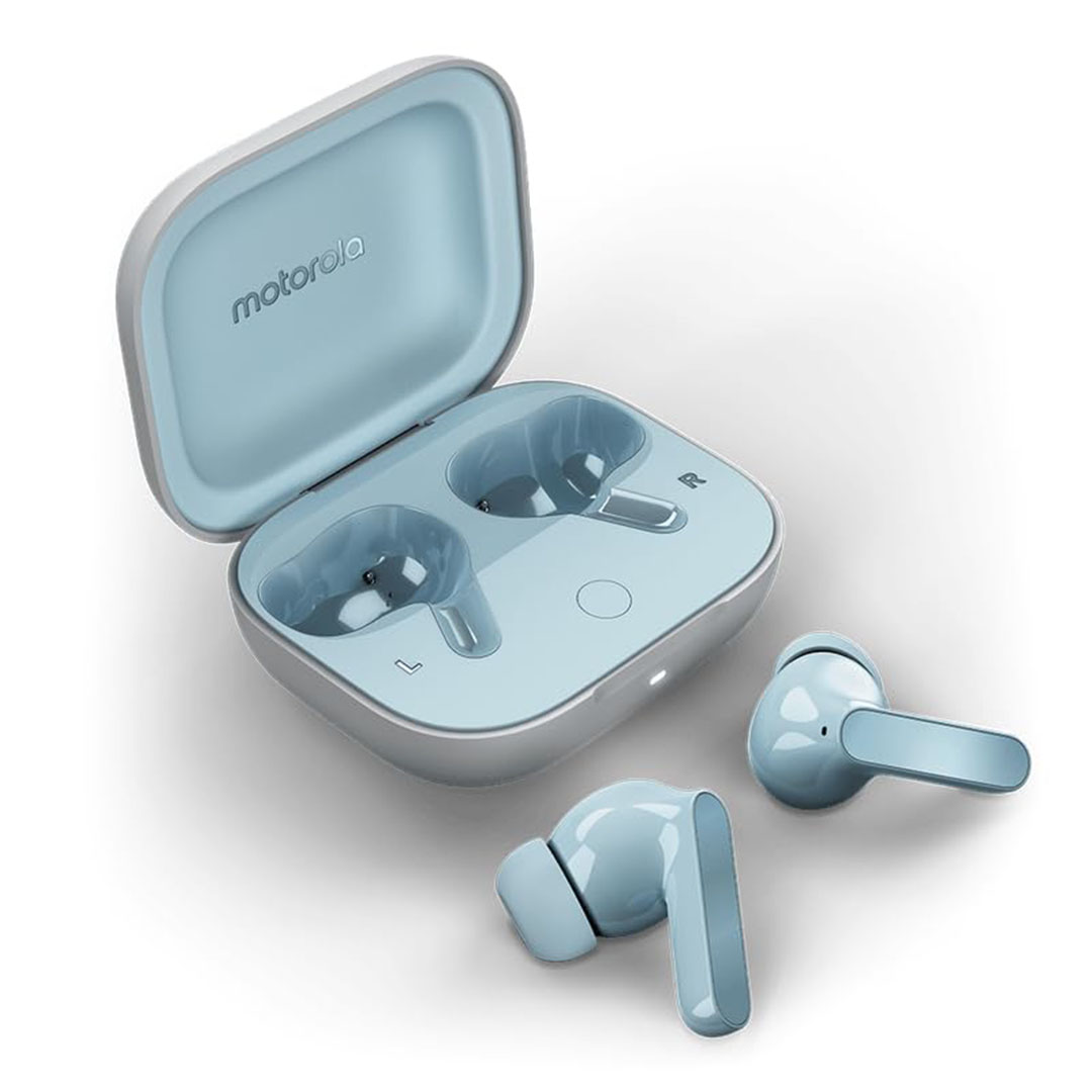 سماعة أذن لا سلكية موتورولا - رمادي / أزرق
