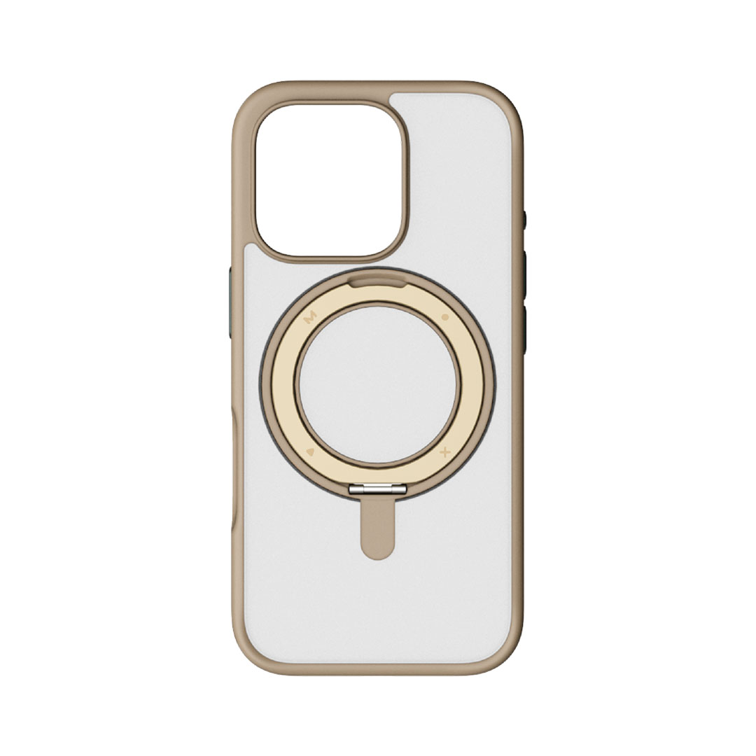 جراب ماج سيف آيفون 16 برو ماكس - ذهبي - Roller CaseForm