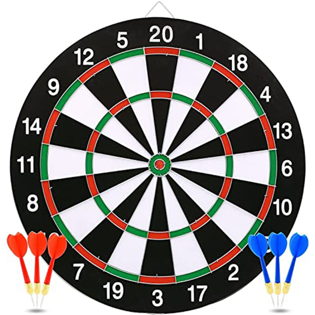 لوح رمي السهام - 38 سم - 6 اسهم