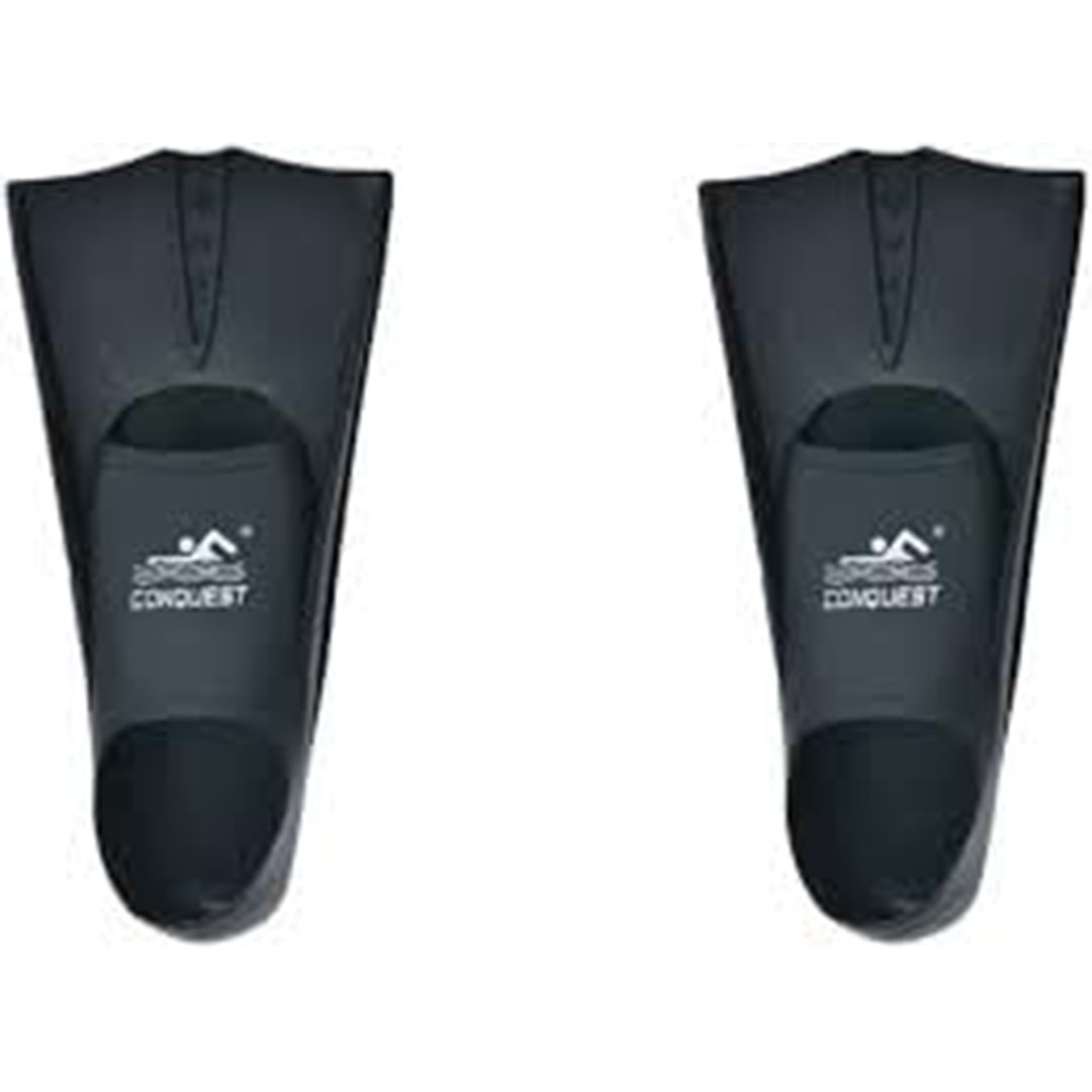 زعانف سباحة مرنة شكل زعنفة قرش - أسود - مقاس 29