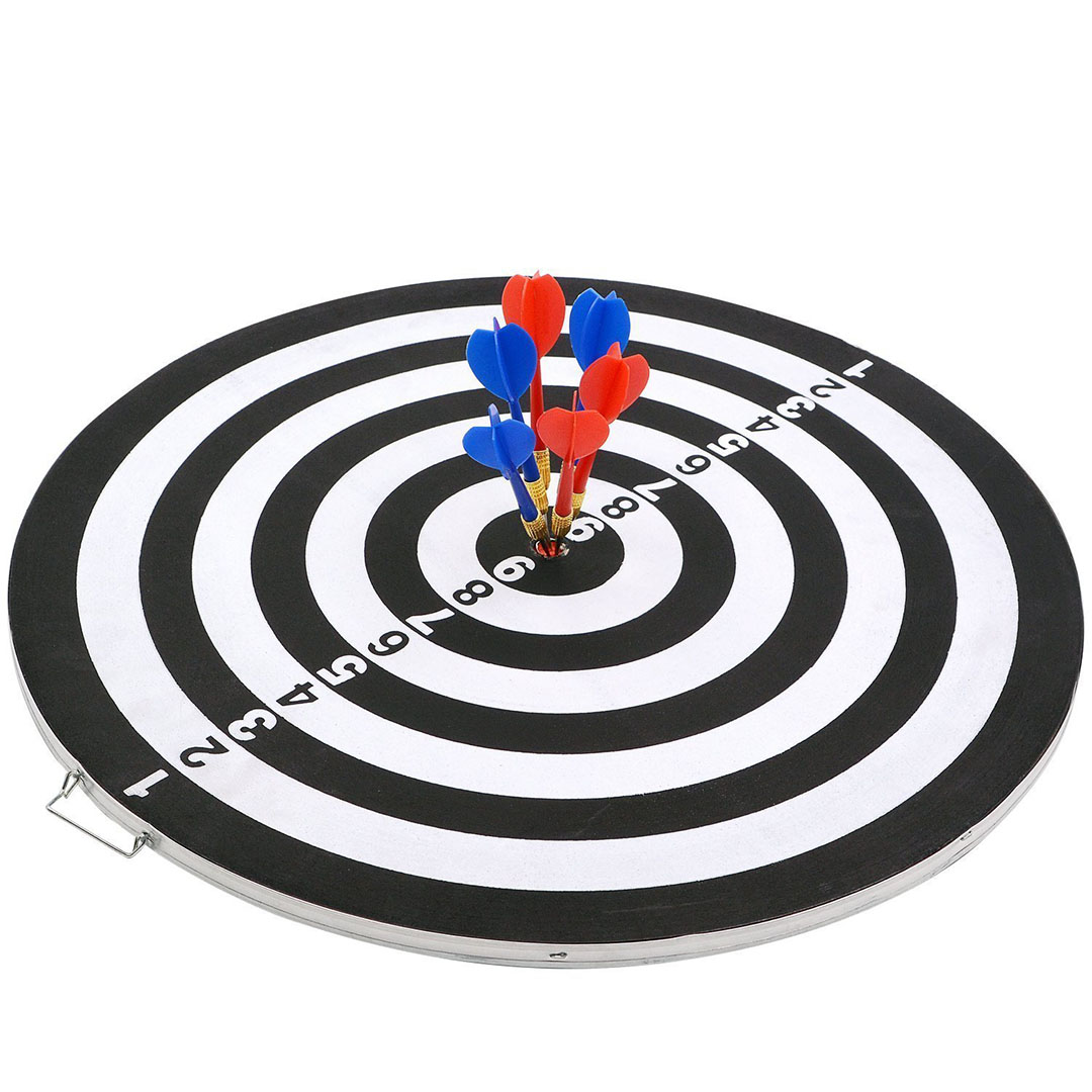 لوح رمي السهام - 38 سم - 6 اسهم