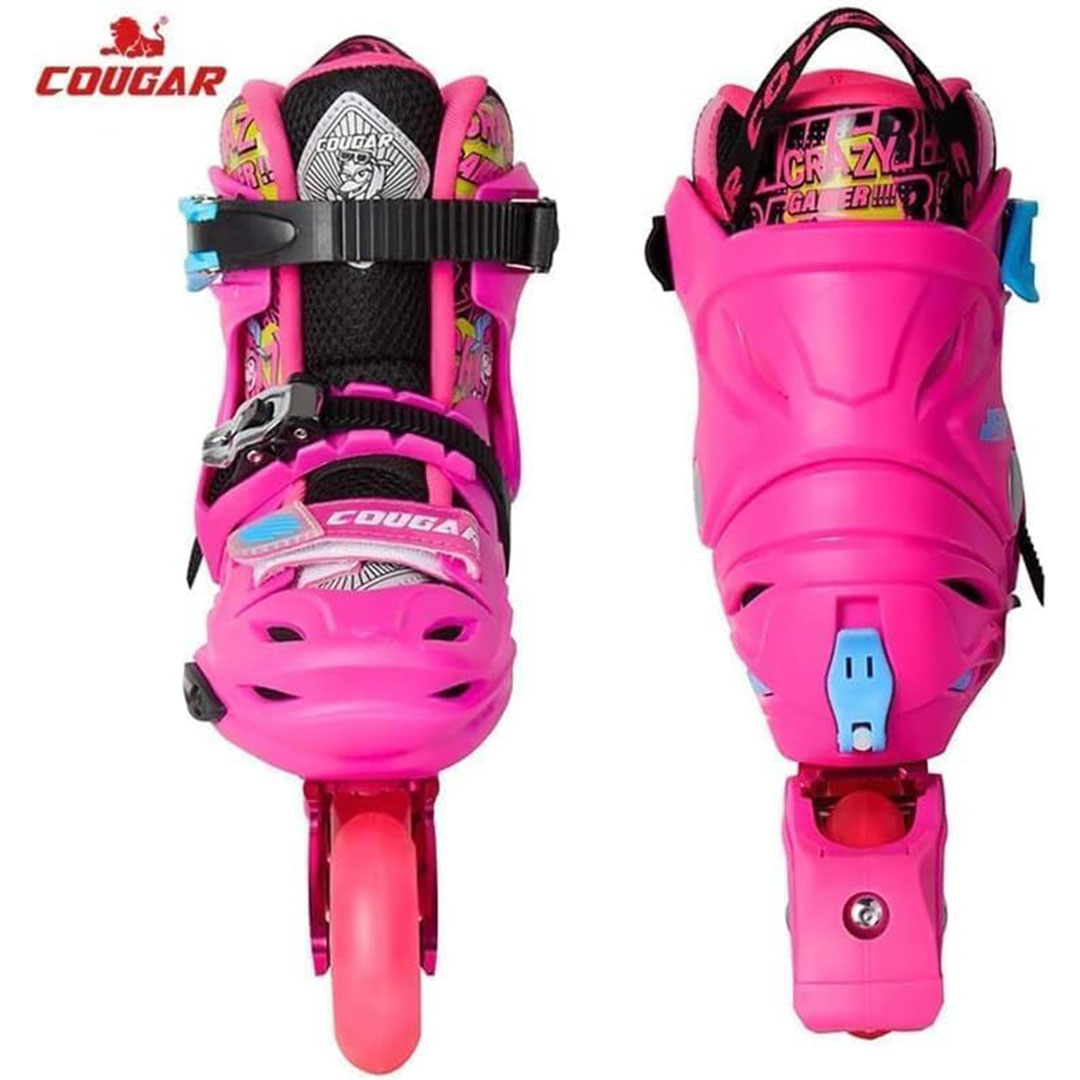 حذاء تزلج 313 بخط عجلات واحد - بينك - M