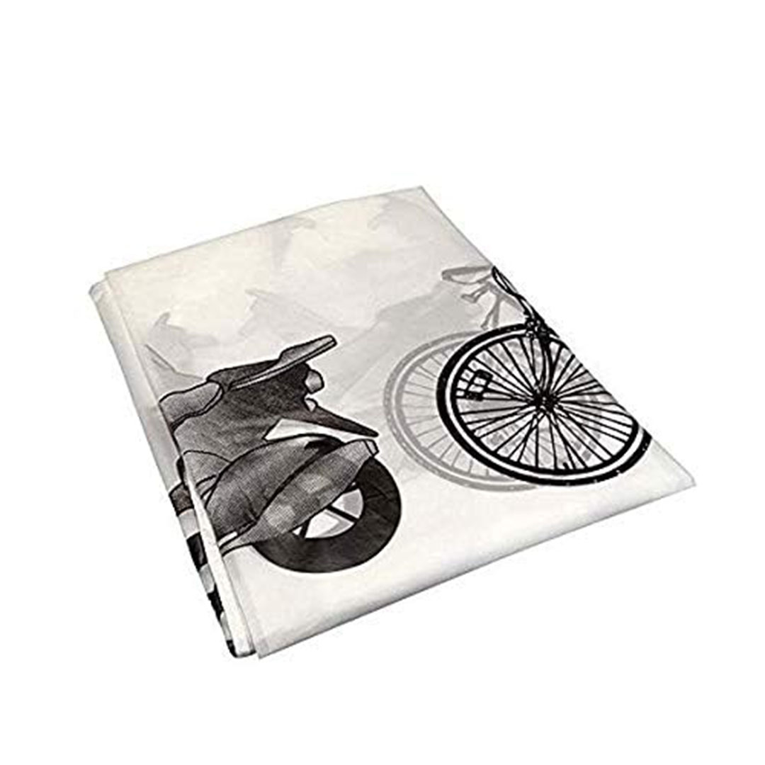 غطاء حماية للدراجة الهوائية - أبيض