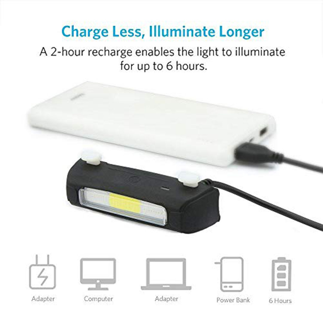 مصباح خلفي للدراجات قابل لاعادة الشحن