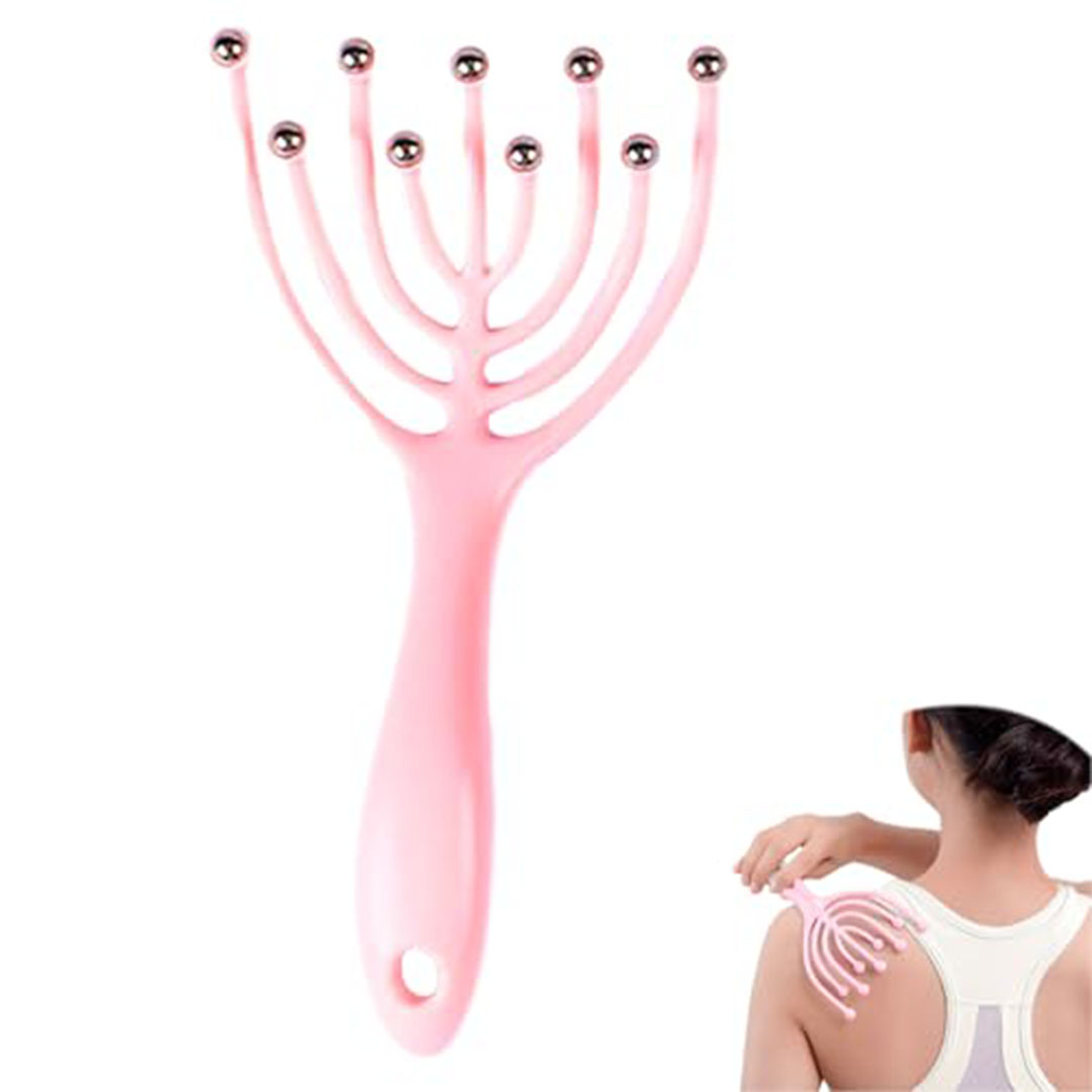 اداة تدليك فروة الرأس بنعومة - بينك