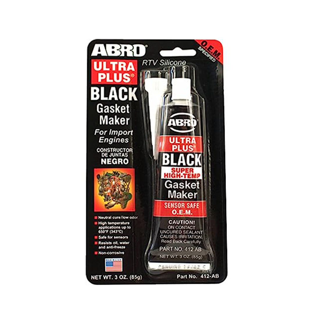 ابرو RTV سيليكون لاصق جوانات أسود - 85 جرام