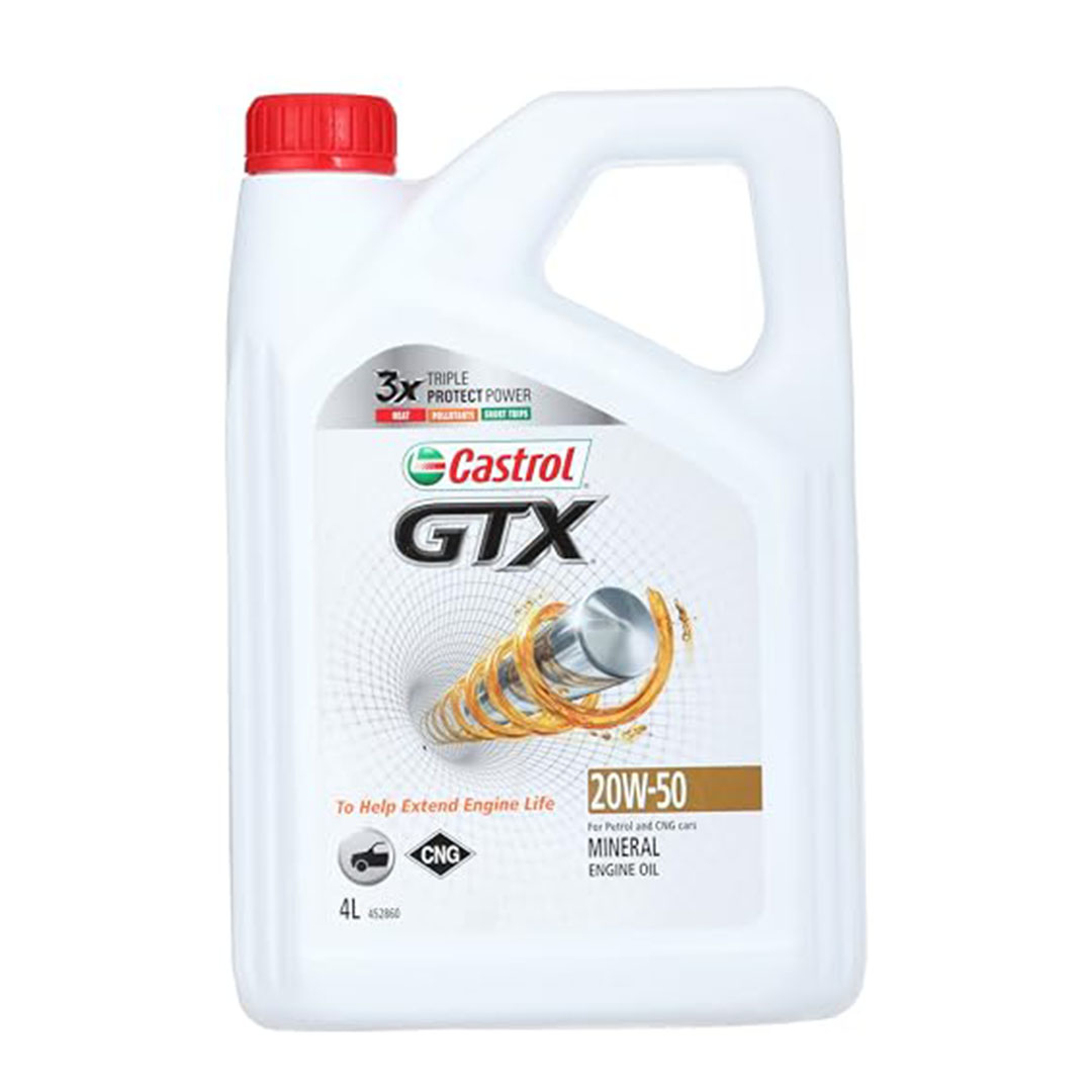 زيت جي تي اكس 20W-50 كاسترول - 4 لتر